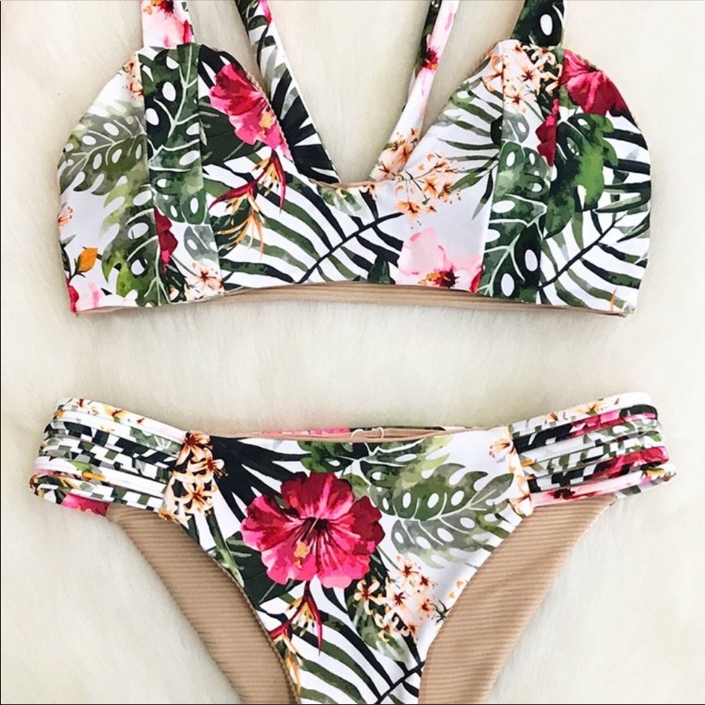 Cupshe Floral Print Bikini Set